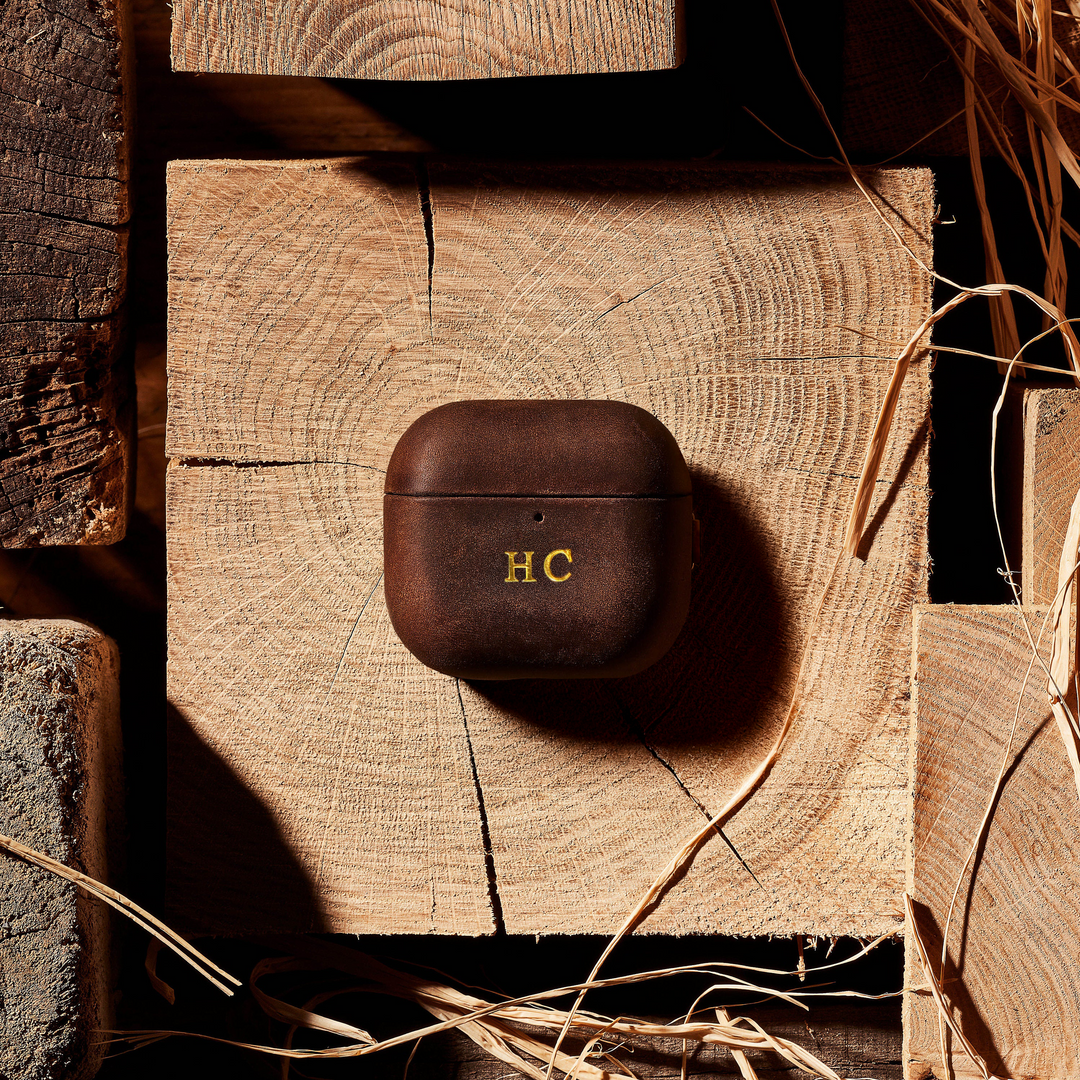 Premium Genuine Leather Airpods 3rd 4th Generation Case