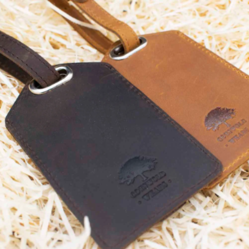 Genuine Leather Luggage Tag