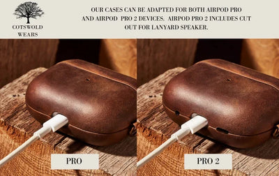 Premium Personalised Leather Airpods Pro 1st / 2nd Generation Case